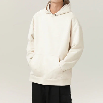 Men’s Suede High-Neck Hoodie